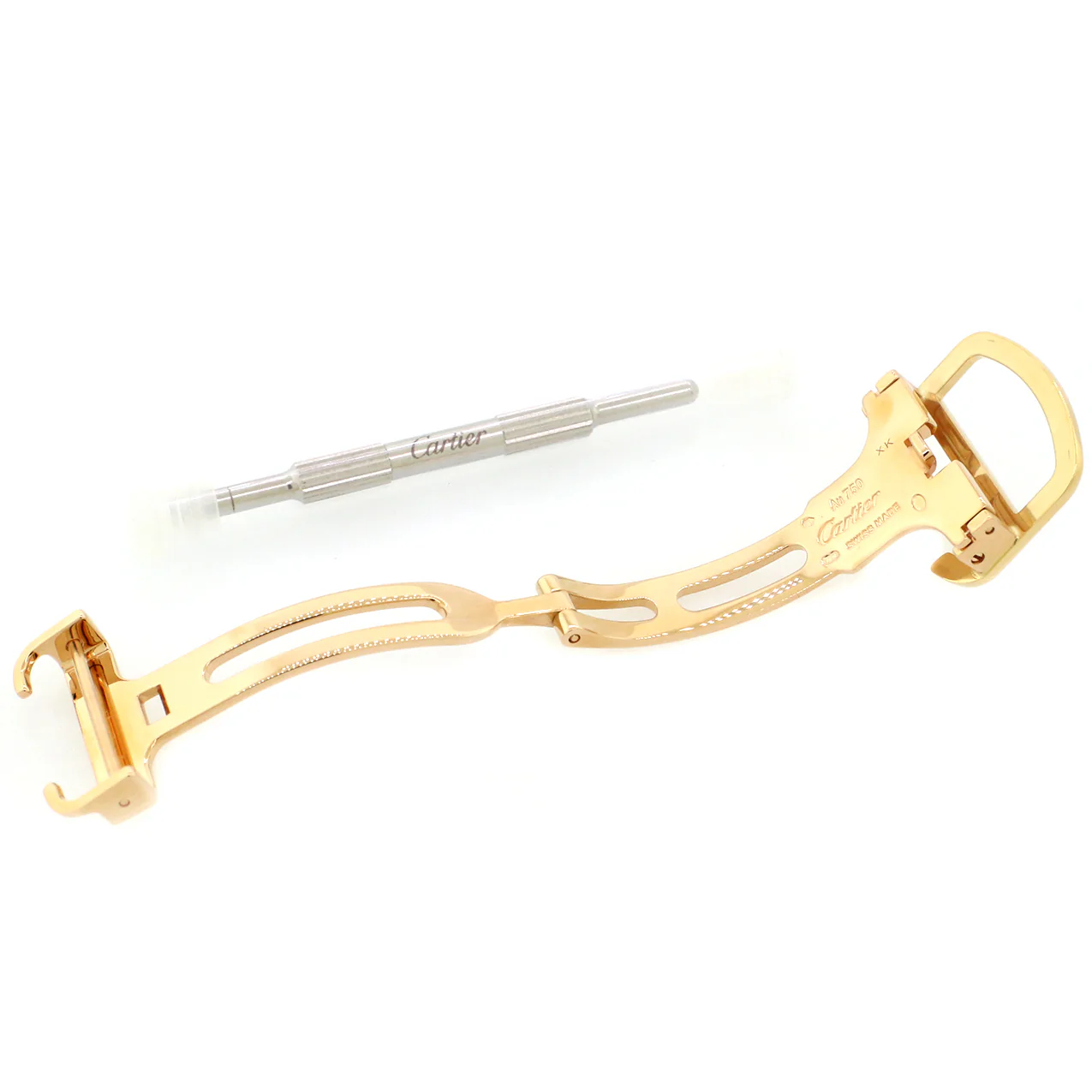 Cartier Santos Large Rose Gold Deployment Buckle 18MM - Image 3