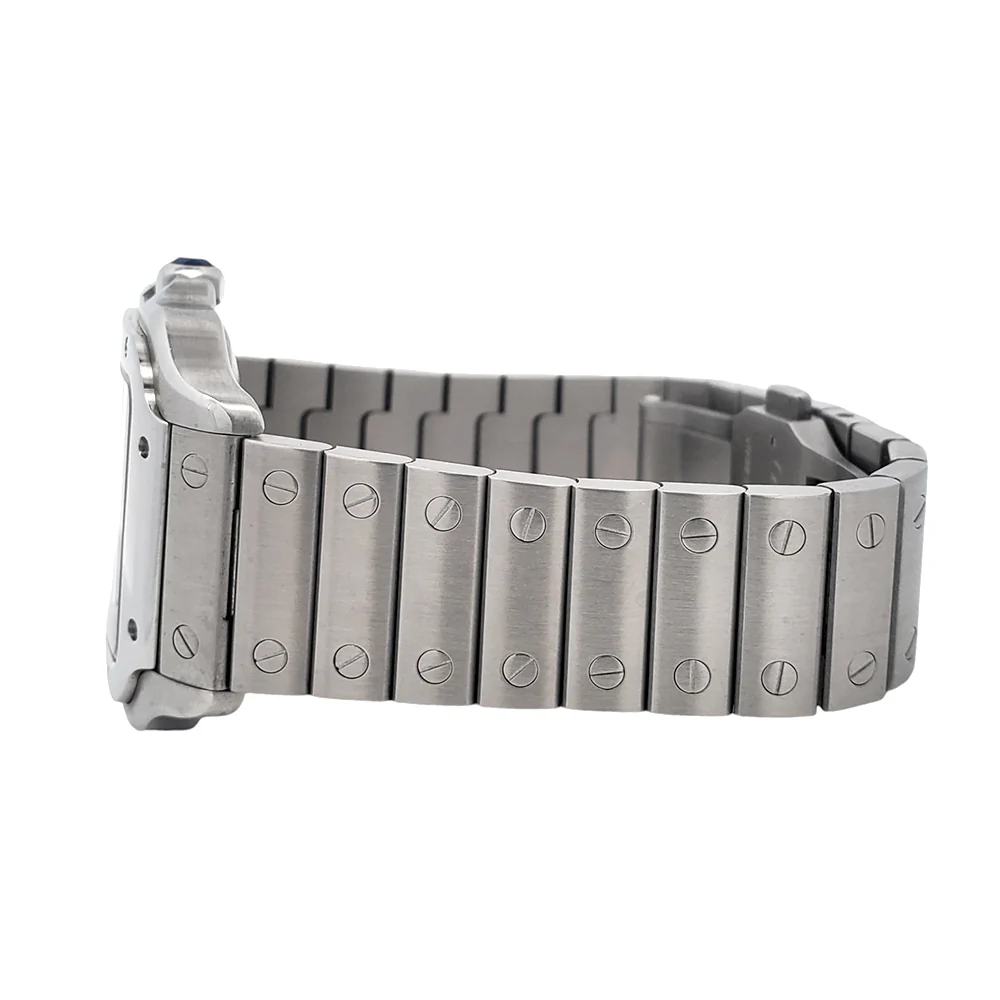 Cartier Santos Midsize 35mm Watch with Silver Roman Dial WSSA0010 4075 - Image 4