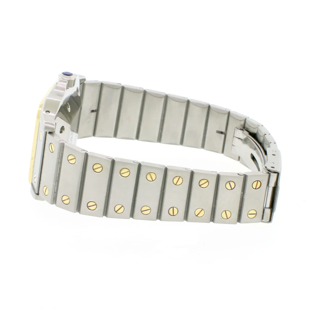 Cartier Santos Or Et Acier 18K Yellow Gold/Stainless 29MM White Roman Dial Automatic Watch W20058C4 - Image 5