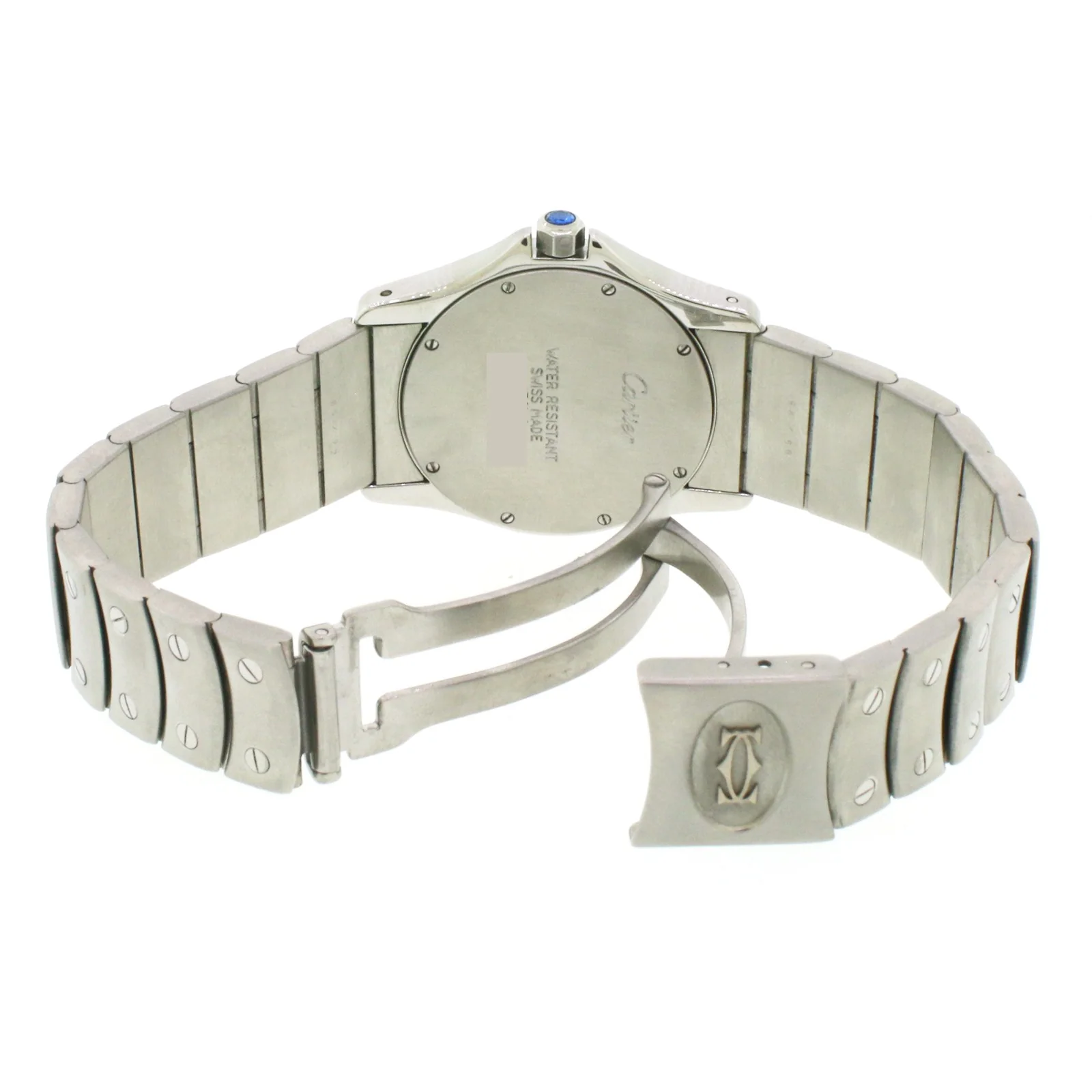 Cartier Santos Ronde Steel 30mm Ladies Watch W20027K1 - Image 6