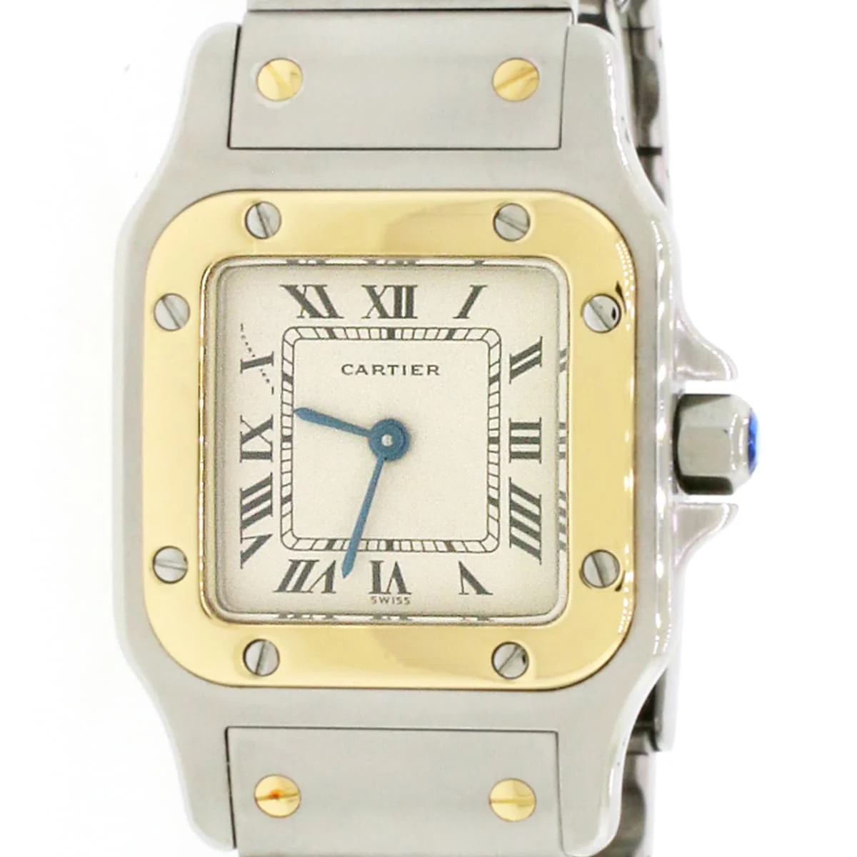 Cartier Santos Steel & Gold Ladies Quartz Watch 24mm 166930 - Image 2
