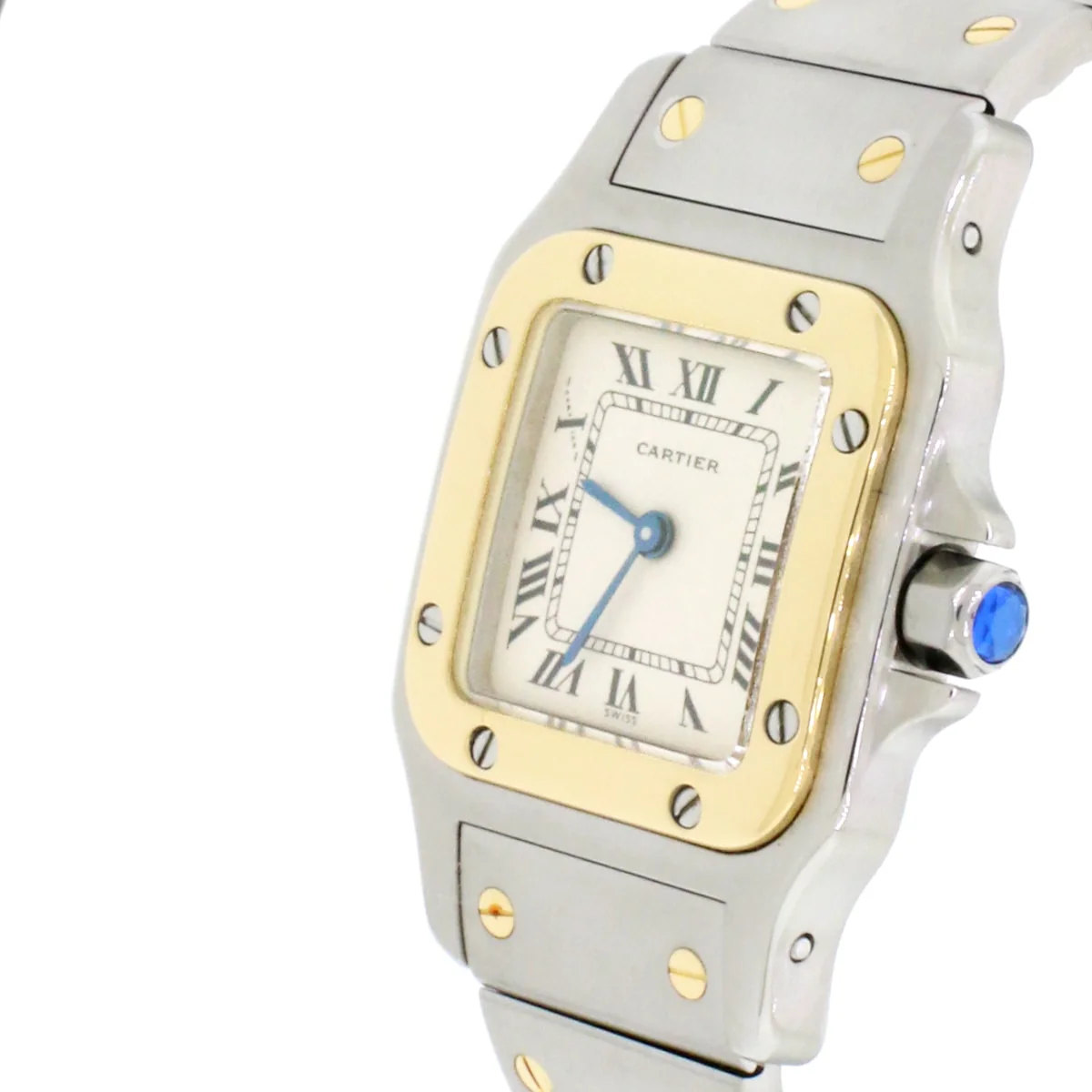 Cartier Santos Steel & Gold Ladies Quartz Watch 24mm 166930 - Image 3