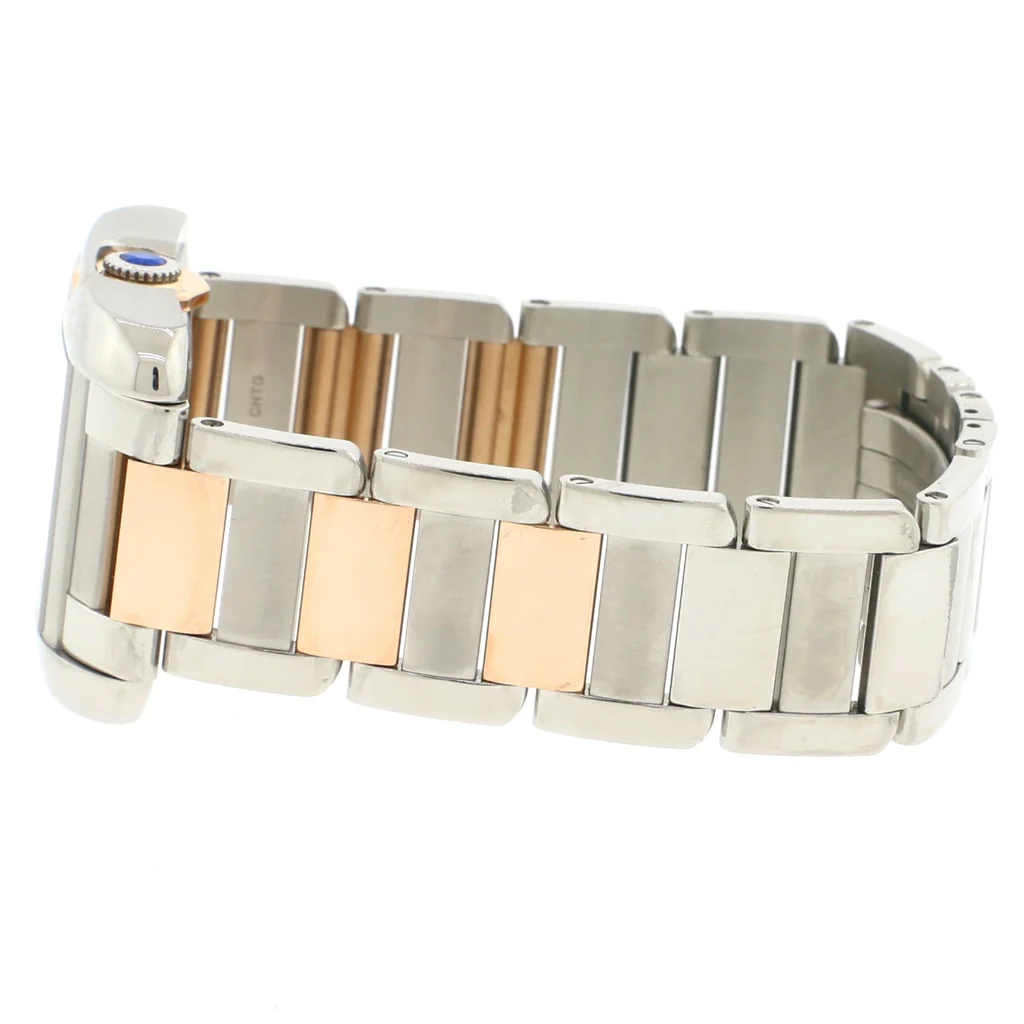 Cartier Tank Anglaise Medium 2-Tone 18K Factory Diamond Dial Automatic Watch WT100034 - Image 5