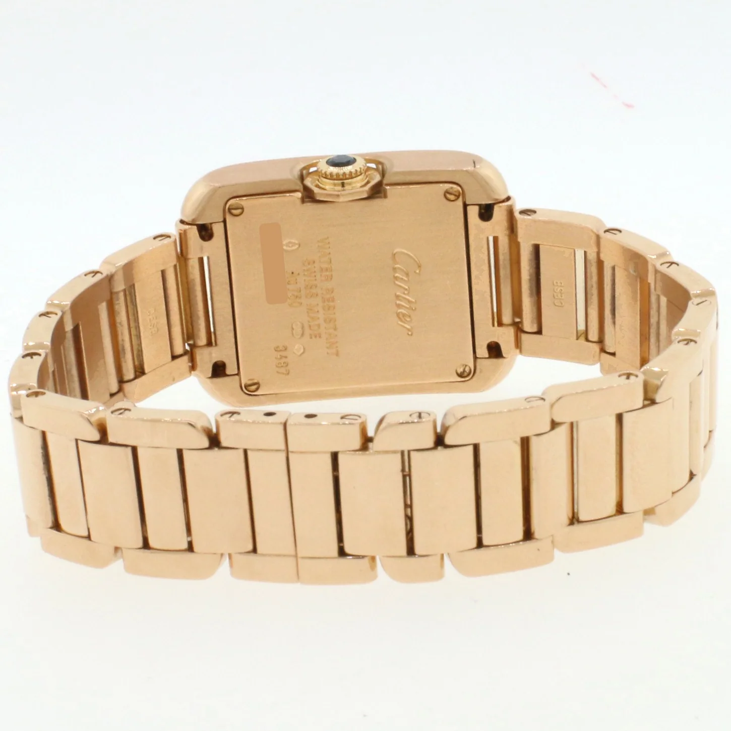Cartier Tank Anglaise Small 23mm Rose Gold Ladies Watch 3487 W5310013 - Image 5