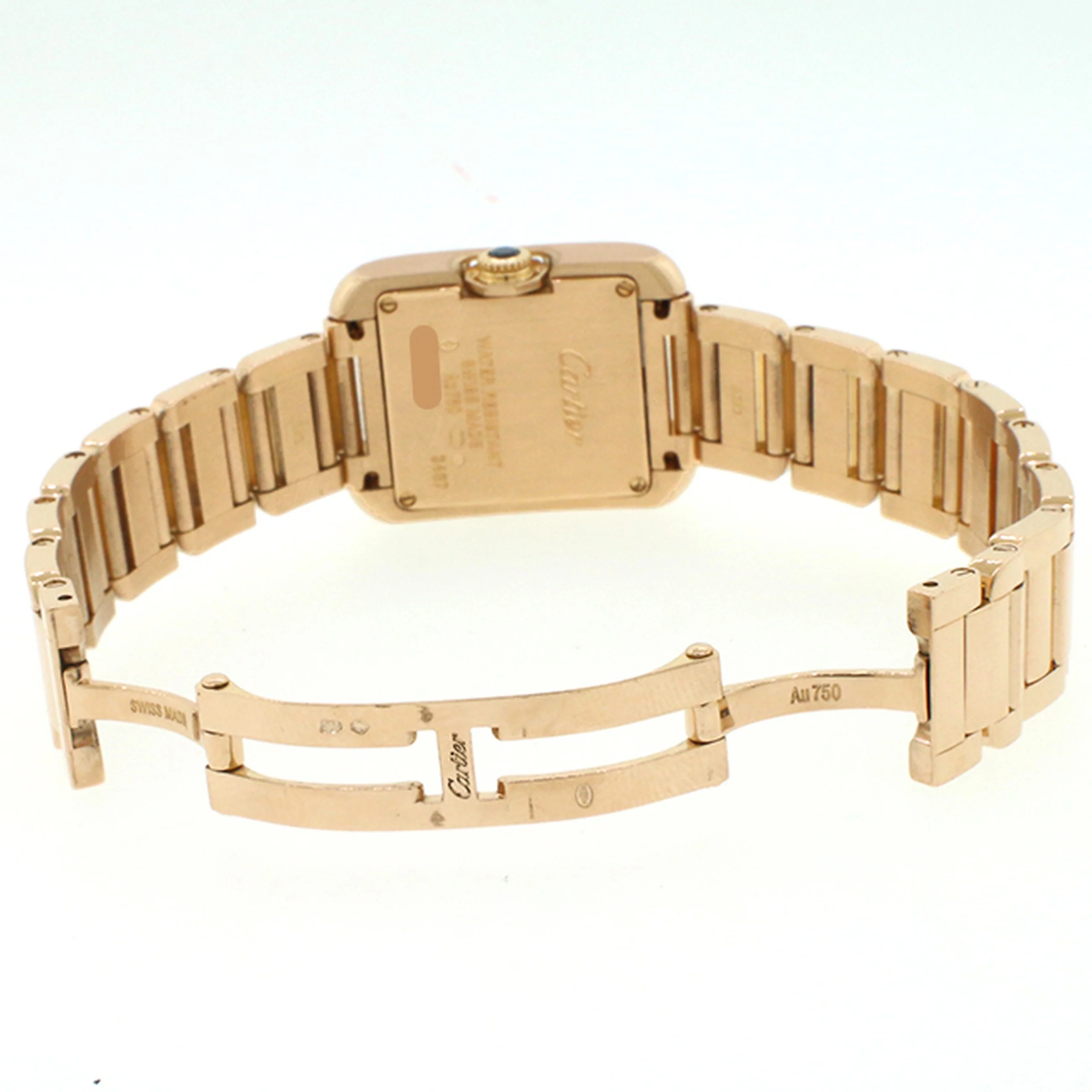 Cartier Tank Anglaise Small 23mm Rose Gold Ladies Watch 3487 W5310013 - Image 6
