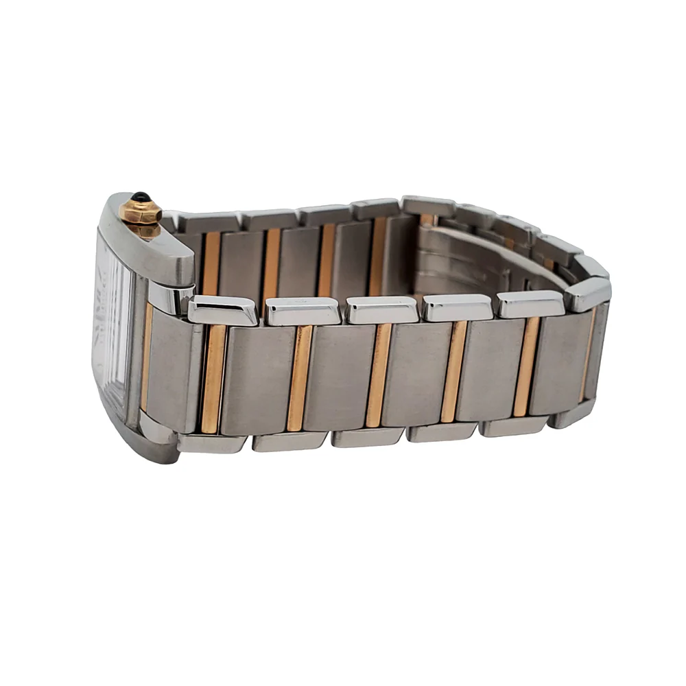 Cartier Tank Française 20mm 2-Tone Yellow Gold/Steel Watch W2TA0003 2301 - Image 4