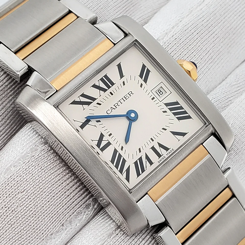 Cartier Tank Française 25mm 2-Tone Yellow Gold/Steel Watch W51012Q4 2465 - Image 2