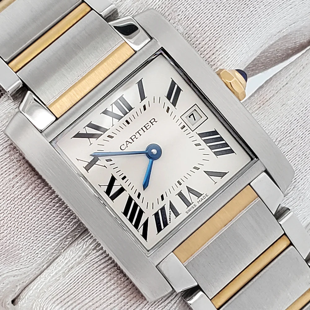 Cartier Tank Française 25mm 2-Tone Yellow Gold/Steel Watch W51012Q4 2465 - Image 2