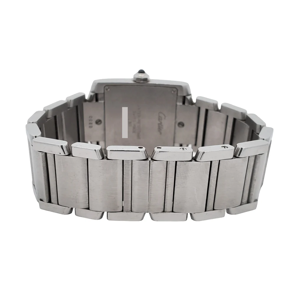 Cartier Tank Française 25mm Off-white Roman Dial Quartz Stainless Steel Watch 2301 - Image 5