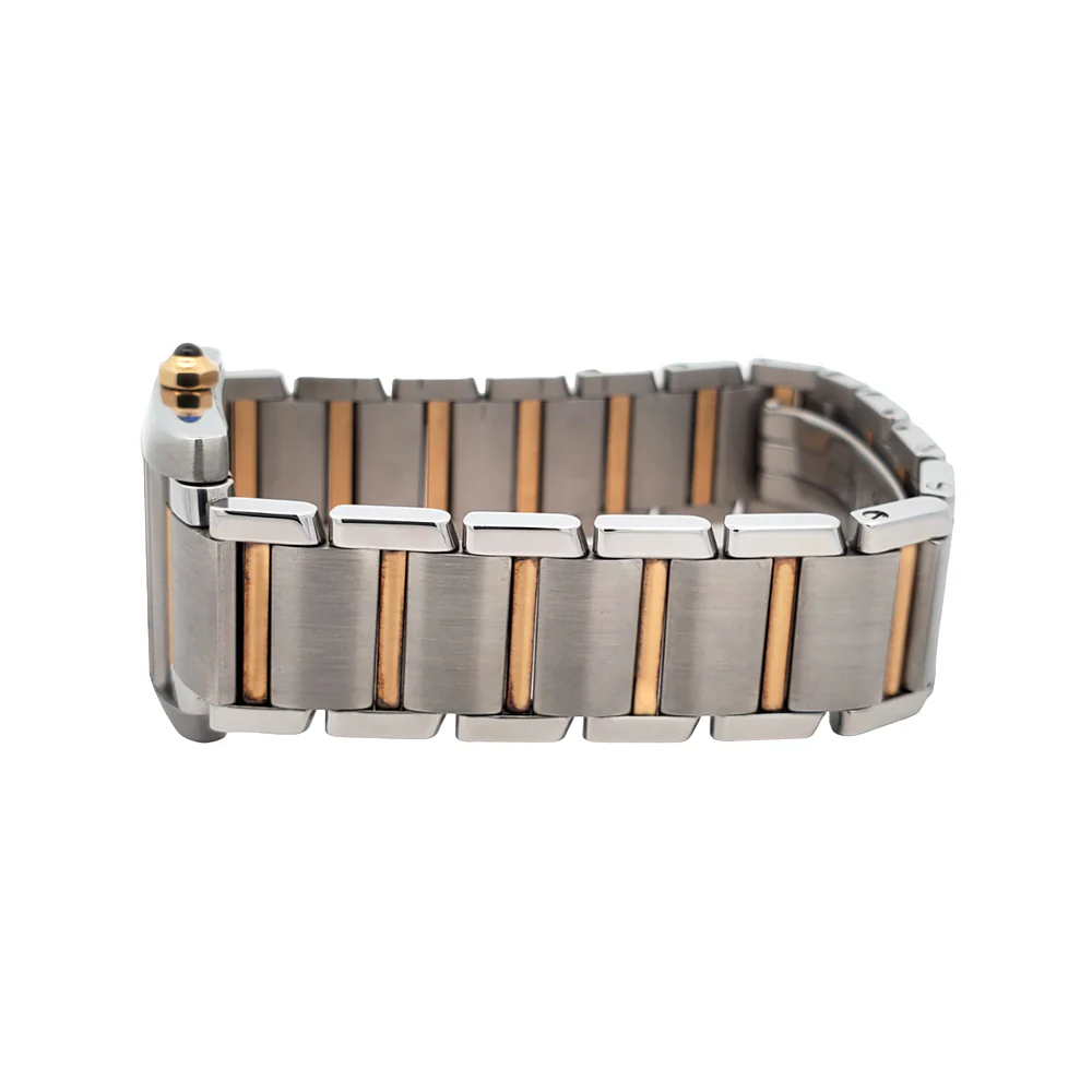 Cartier Tank Francaise 25mm White Roman 2-tone Yellow Gold/Steel Quartz Watch W51011Q3 2465 - Image 4