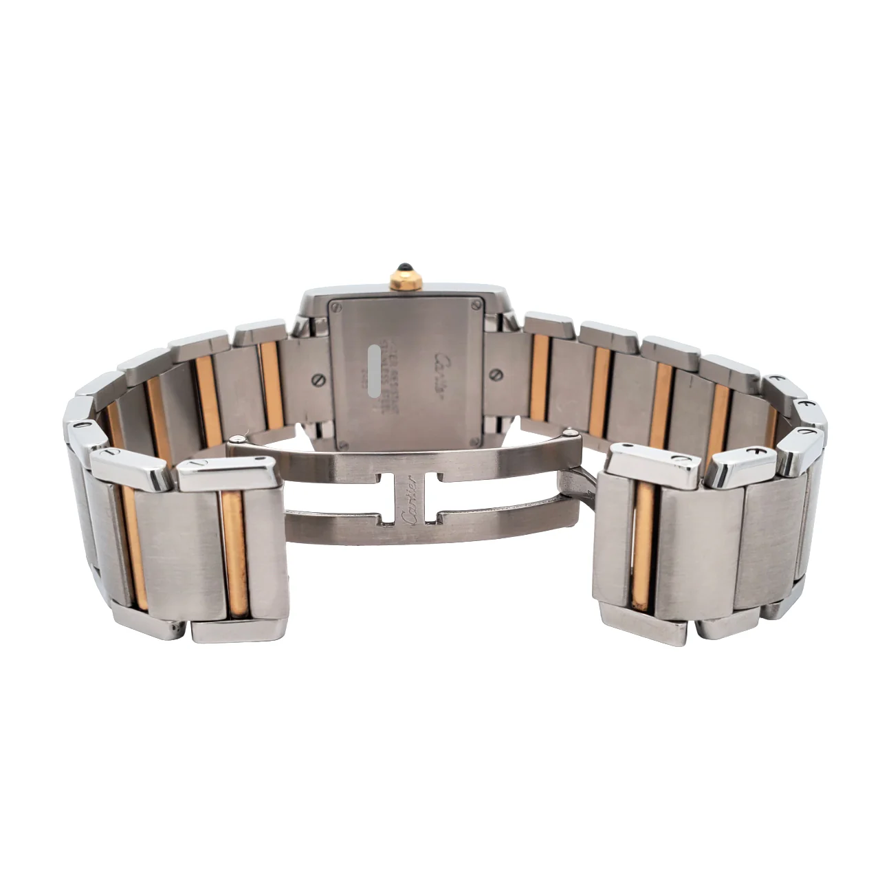 Cartier Tank Francaise 25mm White Roman 2-tone Yellow Gold/Steel Quartz Watch W51011Q3 2465 - Image 6