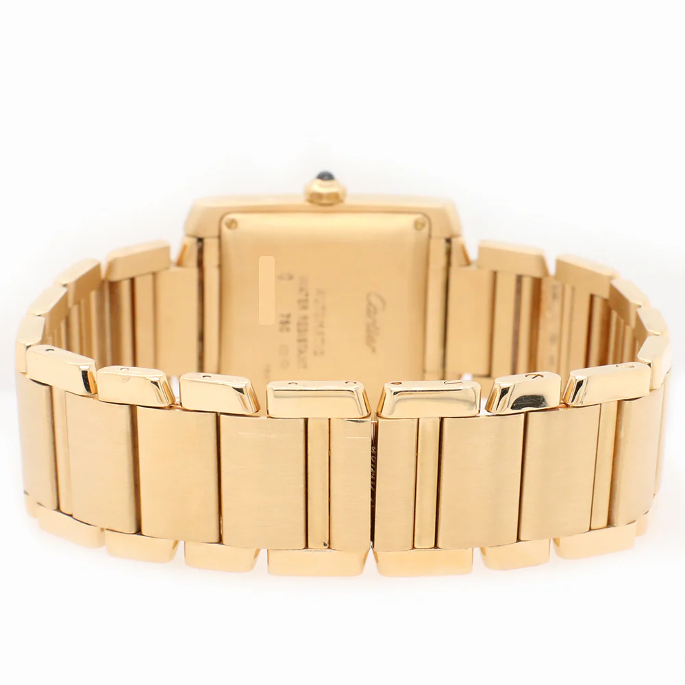 Cartier Tank Francaise 28MM Roman Dial Yellow Gold Watch Box Papers - Image 4