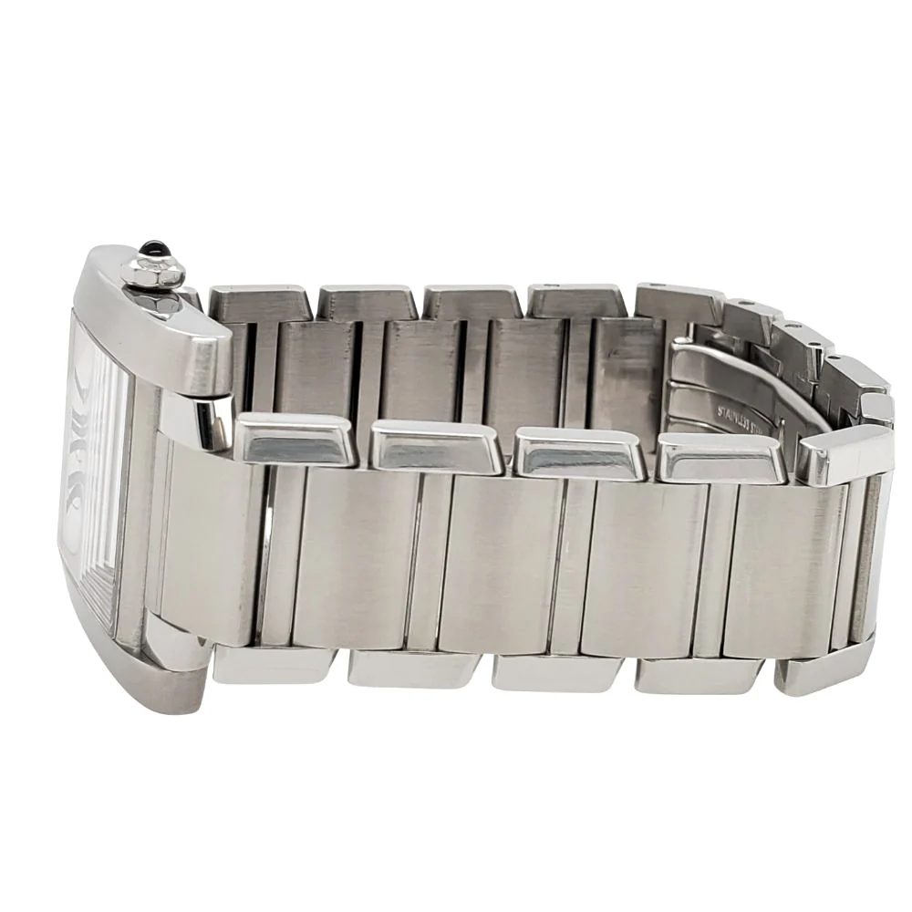 Cartier Tank Francaise Large 28mm Silver Dial Steel Watch 2302 W51002Q3 Box Papers - Image 3