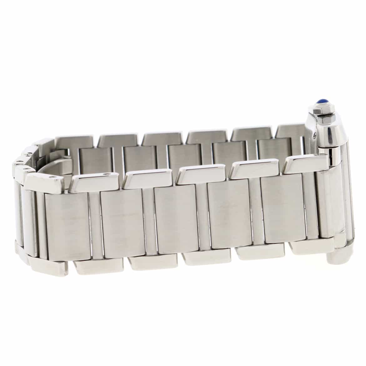 Cartier Tank Francaise Large Stainless Steel 28MM Womens Watch W51002Q3 - Image 5