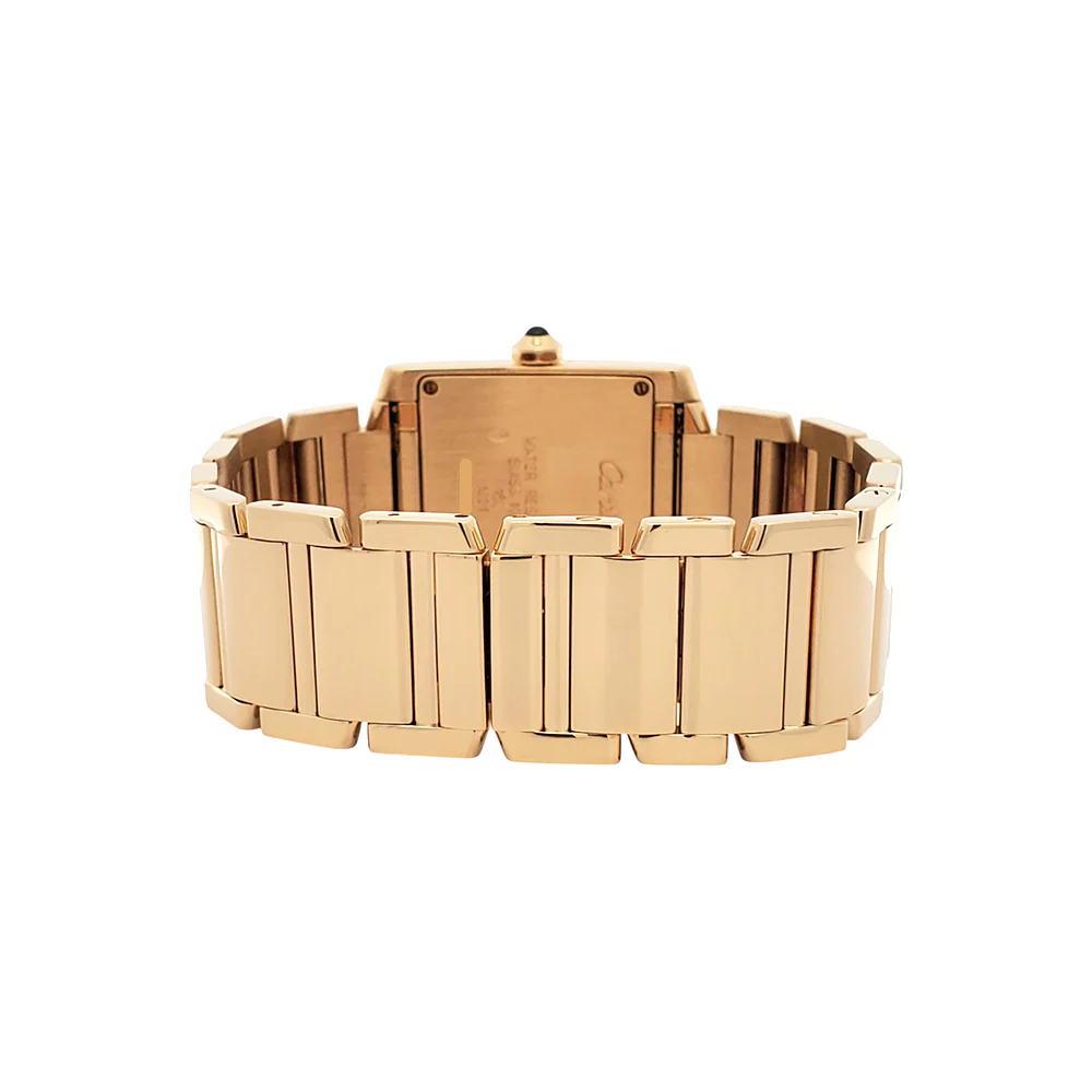 Cartier Tank Francaise Midsize 25mm Yellow Gold Roman Ladies Watch W50003N2 1821 Box Booklet - Image 5