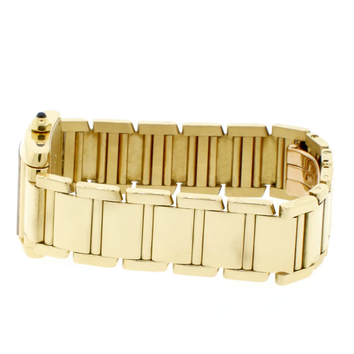 Cartier Tank Francaise Small 18K Yellow Gold 20MM Factory Roman Dial Ladies Watch W50002N2 - Image 3