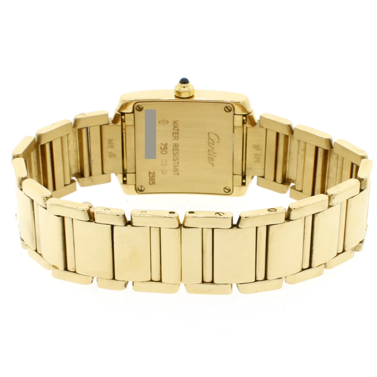Cartier Tank Francaise Small 18K Yellow Gold 20MM Factory Roman Dial Ladies Watch W50002N2 - Image 4