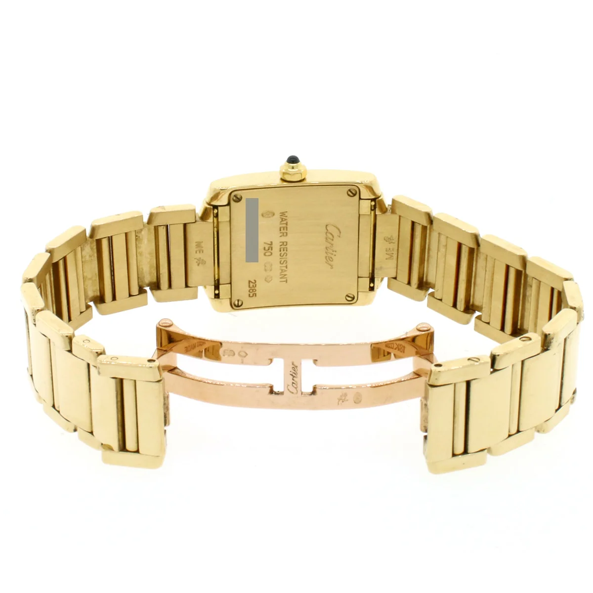 Cartier Tank Francaise Small 18K Yellow Gold 20MM Factory Roman Dial Ladies Watch W50002N2 - Image 5