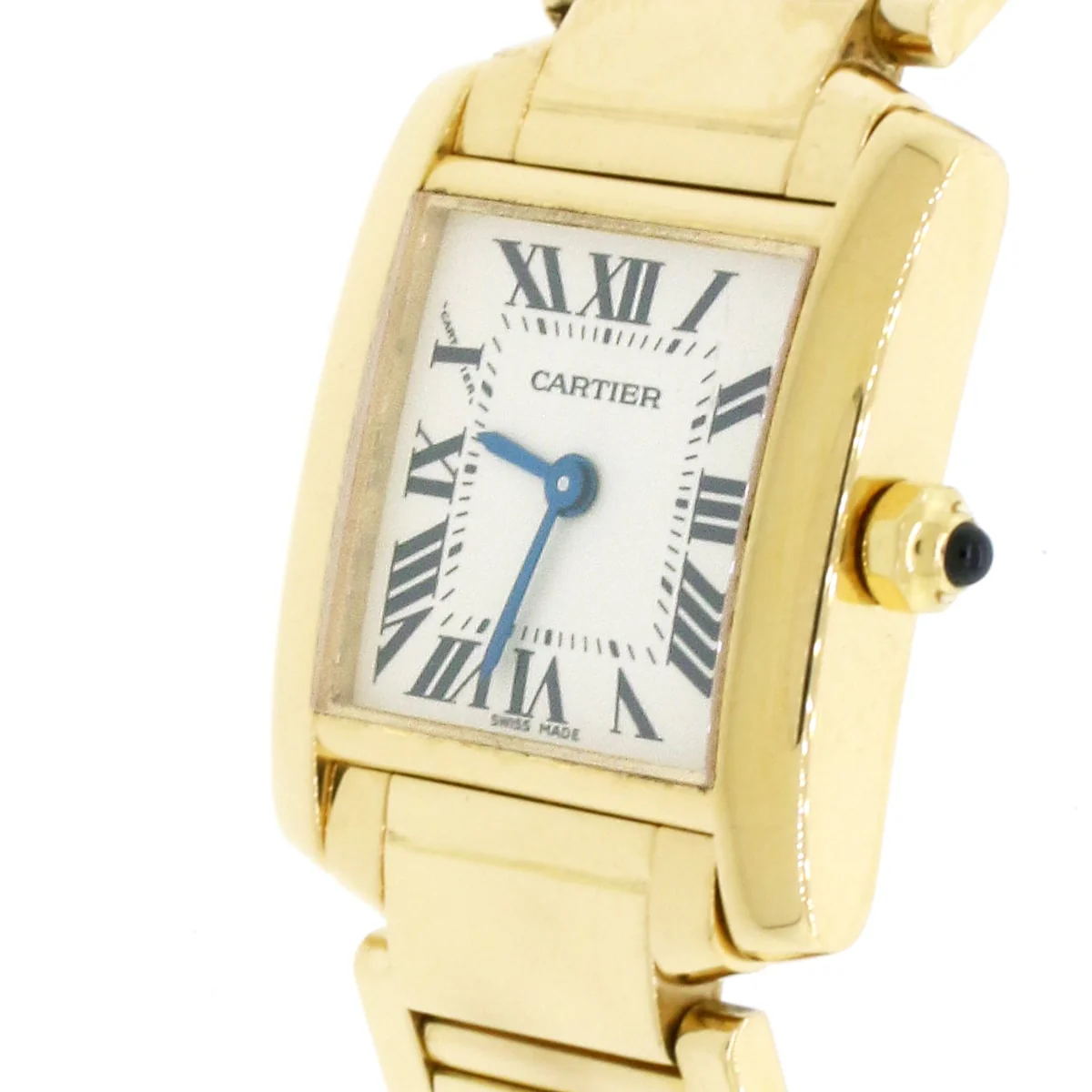 Cartier Tank Francaise Small 18K Yellow Gold 20MM Factory Roman Dial Ladies Watch W50002N2 - Image 6