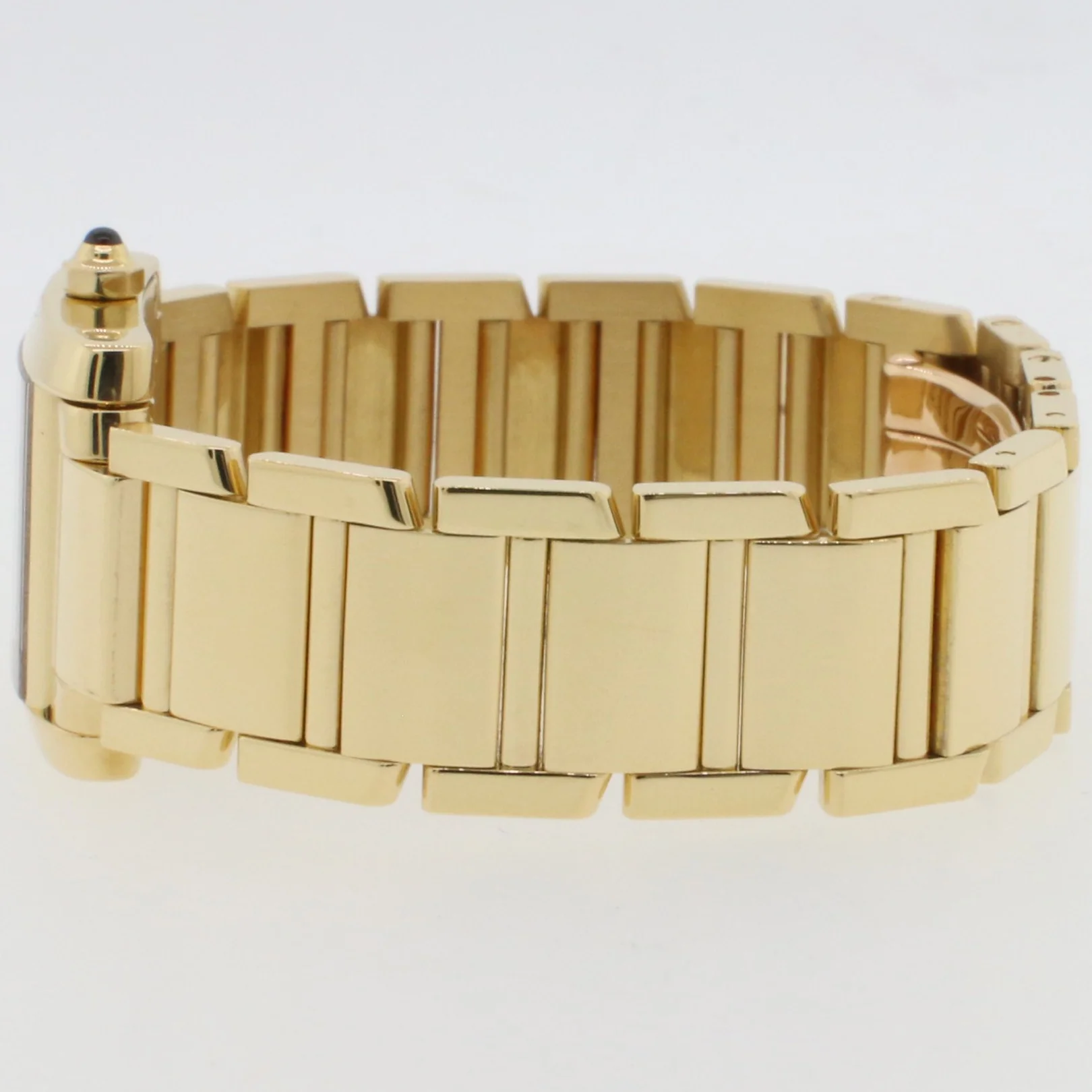 Cartier Tank Francaise Small 18K Yellow Gold 20MM Roman Dial Ladies Watch W50002N2 - Image 4