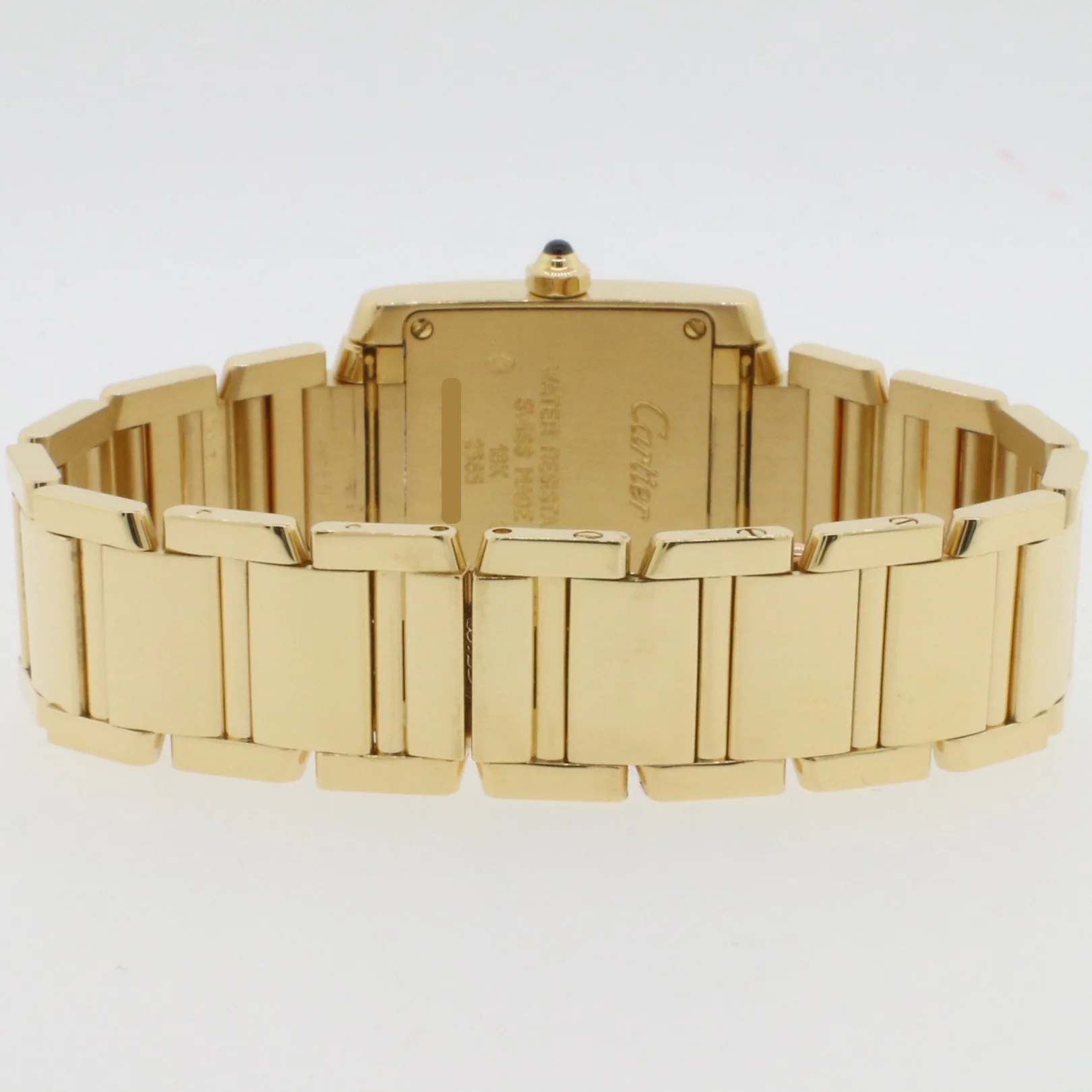 Cartier Tank Francaise Small 18K Yellow Gold 20MM Roman Dial Ladies Watch W50002N2 - Image 5