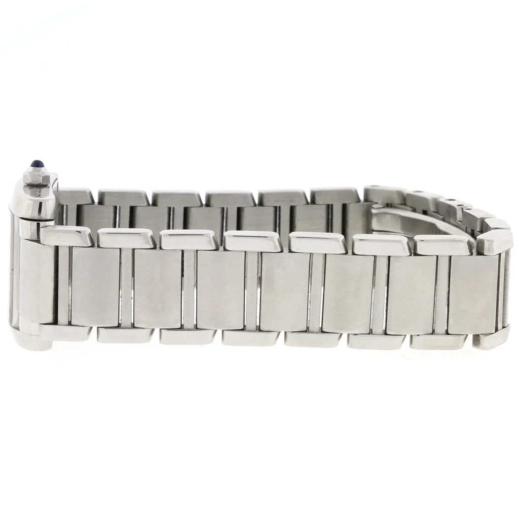Cartier Tank Francaise Small 20MM Factory Silver Roman Dial Stainless Steel Ladies Watch W51008Q3 - Image 4