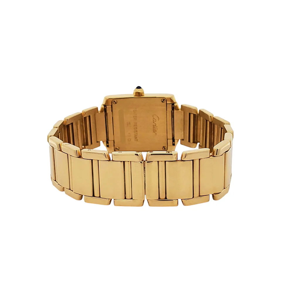 Cartier Tank Francaise Small 20mm Yellow Gold Roman Ladies Watch W50002N2 Box Booklet - Image 5