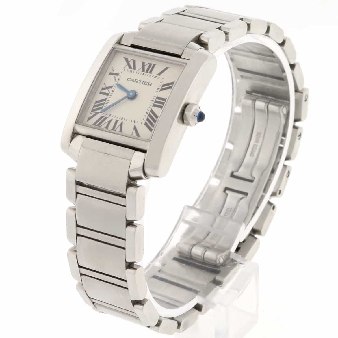 Cartier Tank Francaise Small Stainless Steel Ladies Watch W51008Q3 - Image 2