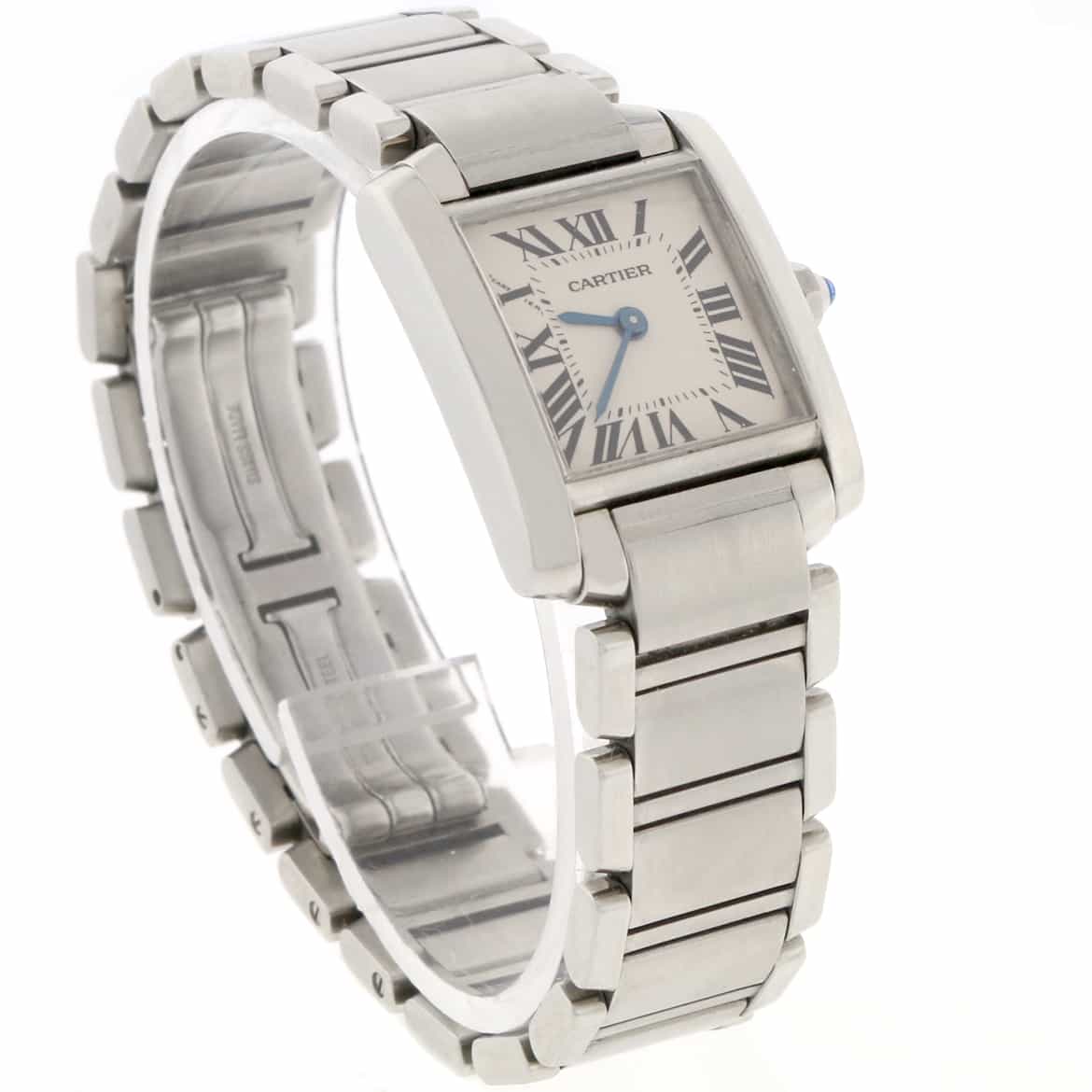 Cartier Tank Francaise Small Stainless Steel Ladies Watch W51008Q3 - Image 3