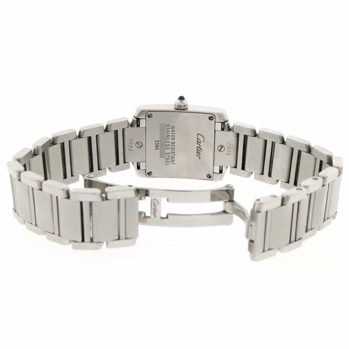 Cartier Tank Francaise Small Stainless Steel Ladies Watch W51008Q3 - Image 6