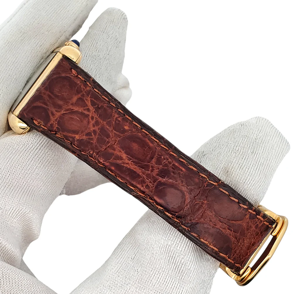 Cartier Tank Louis 18k 25mm Yellow Gold Plated Must-de-cartier 2413 Watch - Image 4