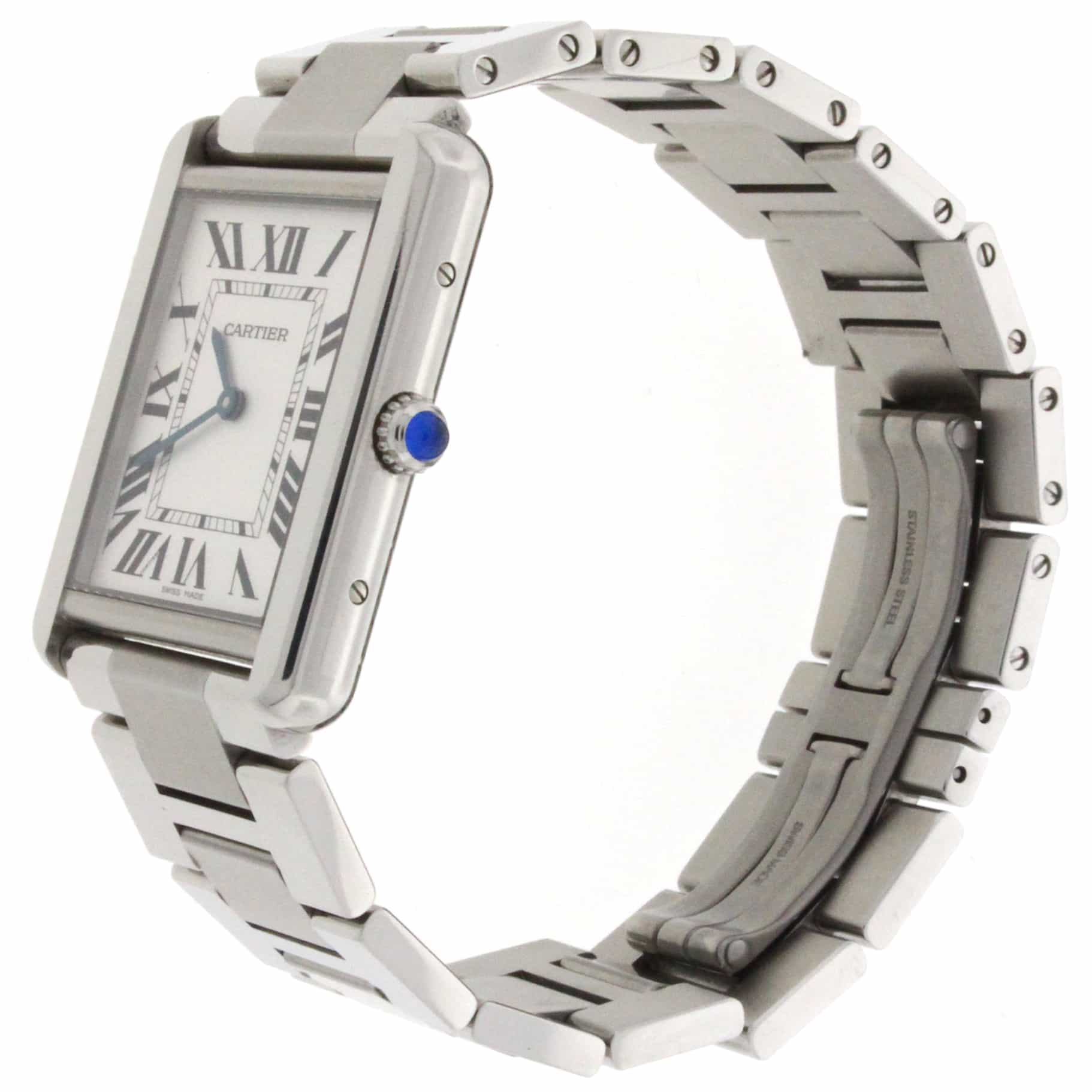 Cartier Tank Solo Midsize Stainless Steel 27MM Mens Watch W5200014 - Image 3