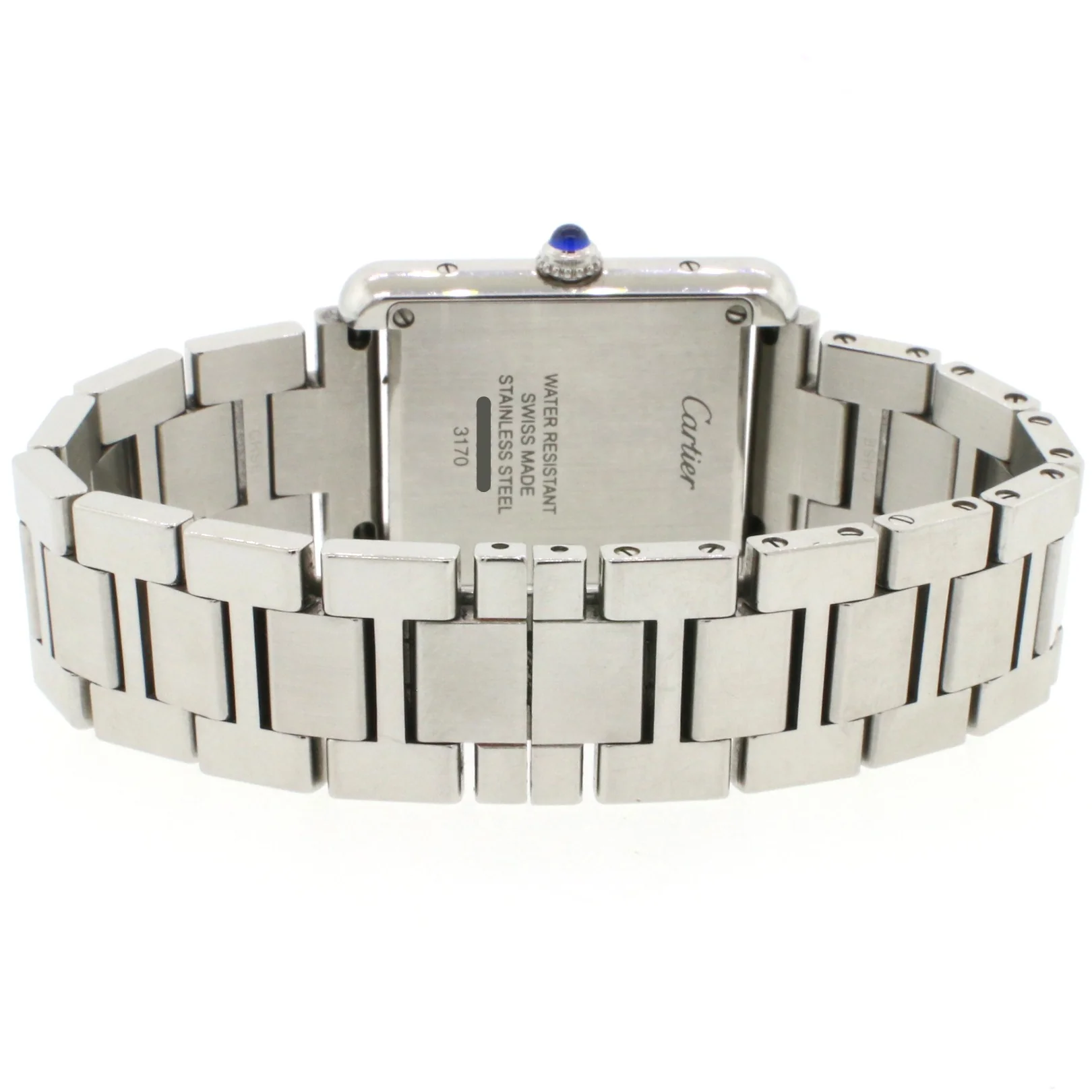 Cartier Tank Solo Small 24MM Roman Dial stainless Steel Watch W5200013 - Image 4