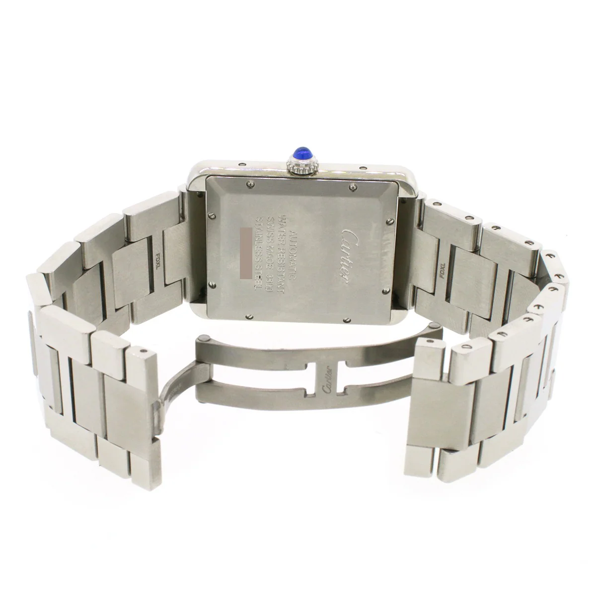 Cartier Tank Solo XL Stainless Steel 31mm Silver Roman Dial Watch W5200028 - Image 6