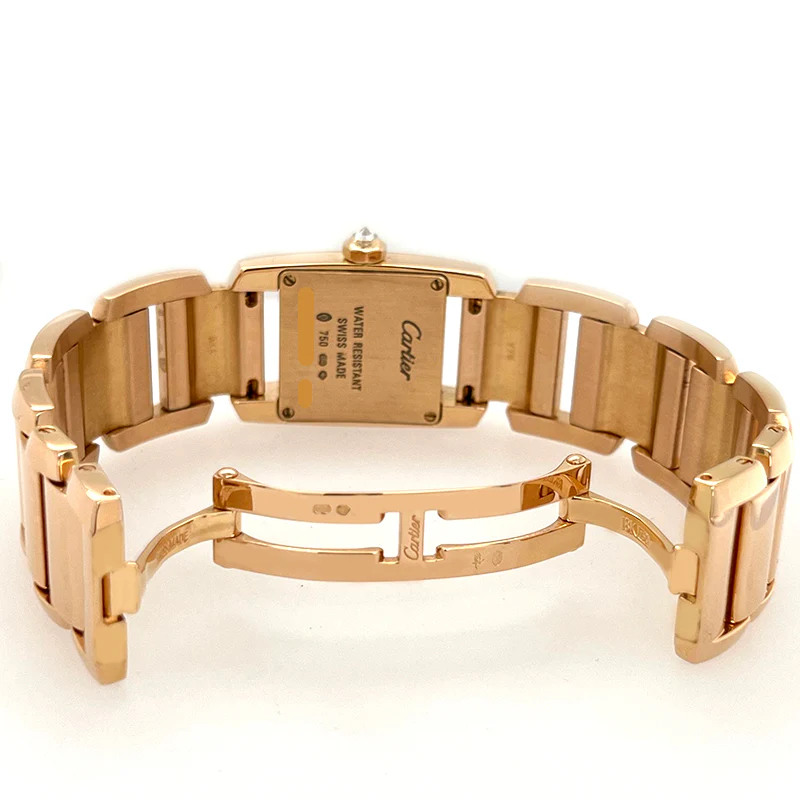 Cartier Tankissime 20mm Silver Dial Rose Gold Ladies Watch 2801 - Image 5