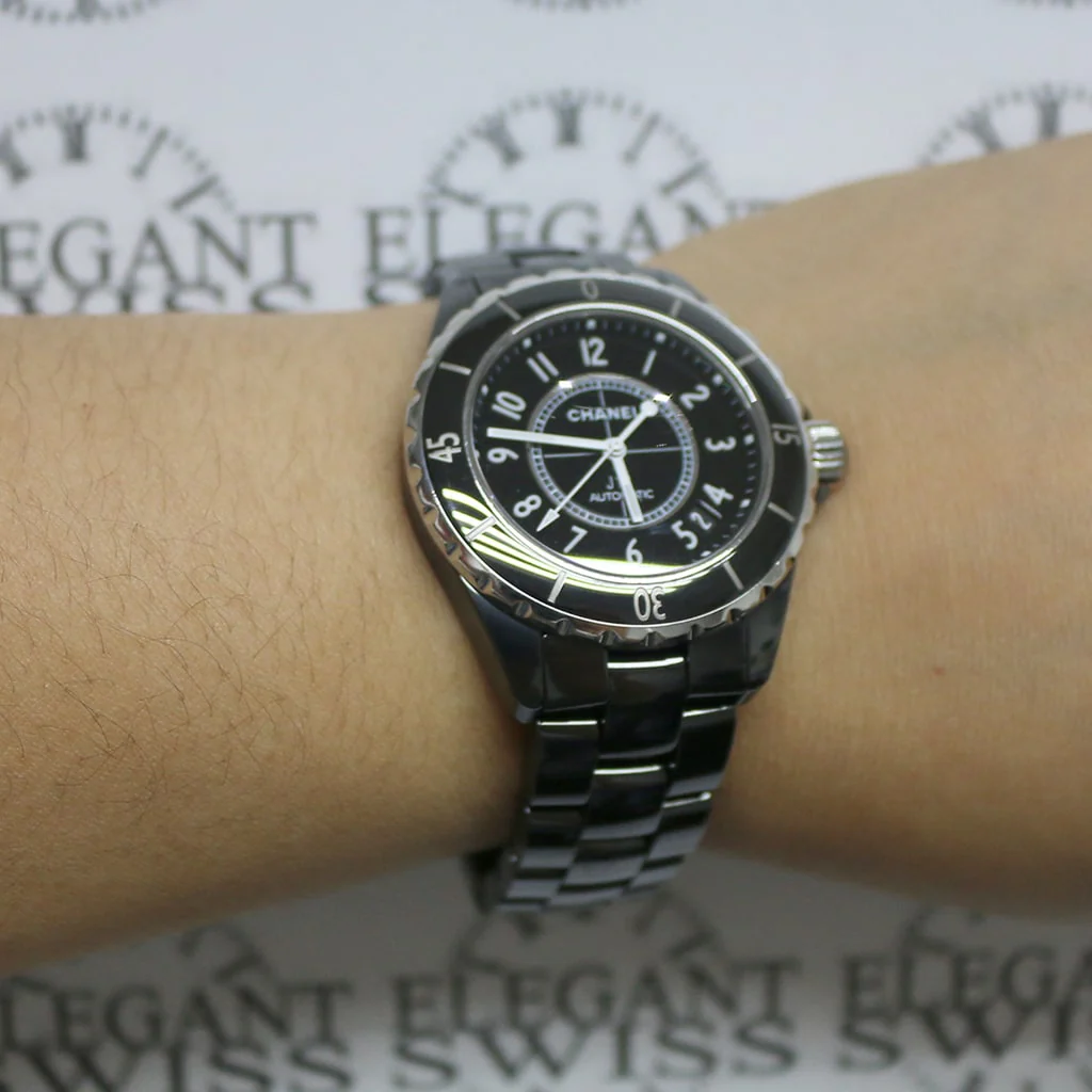 Chanel J12 38MM Automatic Black Ceramic Watch H0685 - Image 4