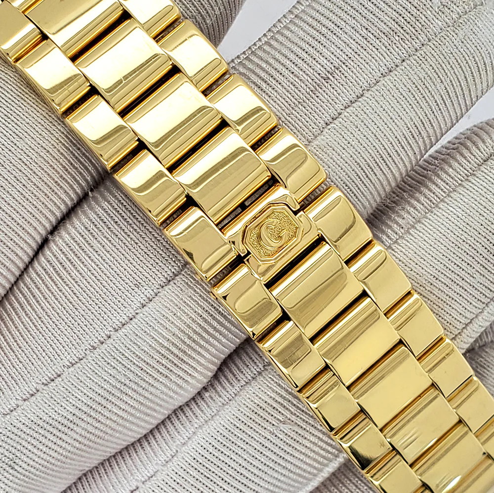 Chopard Happy Sport 27mm White Dial Square Yellow Gold Quartz Watch - Image 5