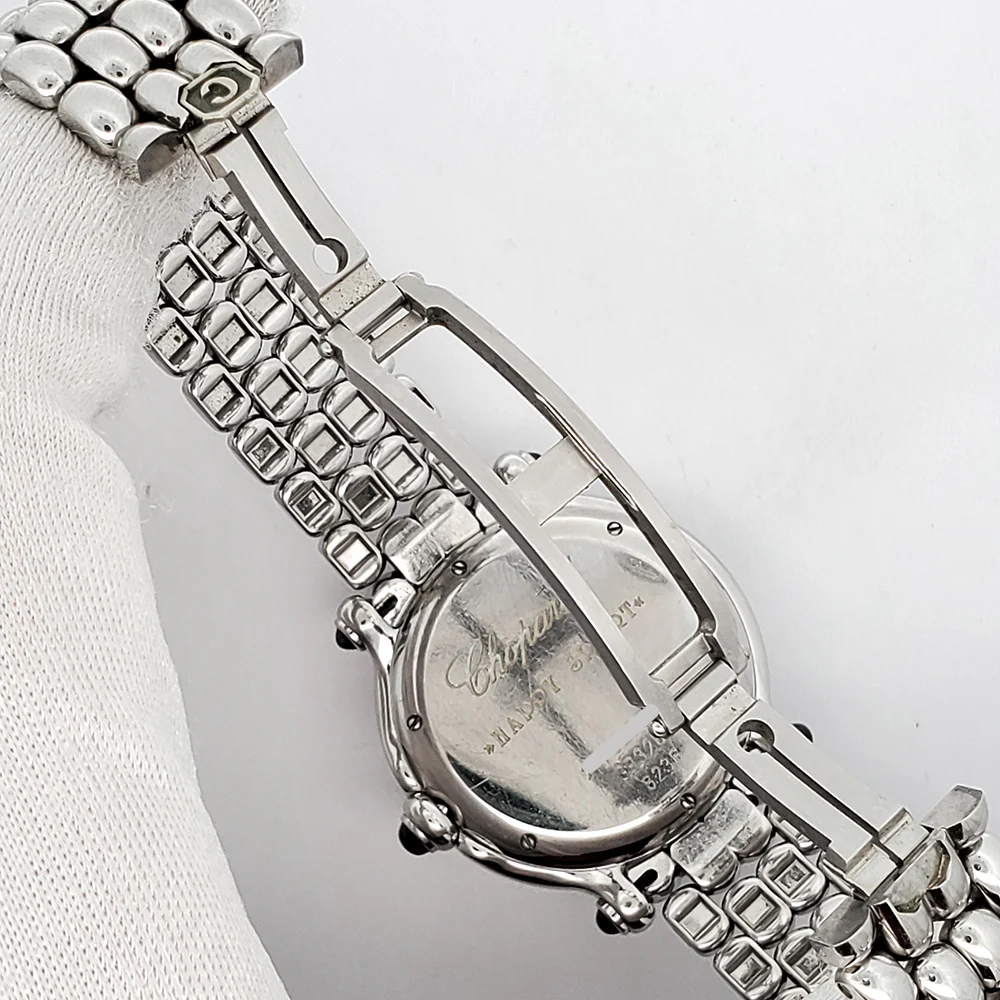 Chopard Happy Sport 32mm 7 Floating Diamonds Steel Quartz Watch 278236-3005 - Image 6