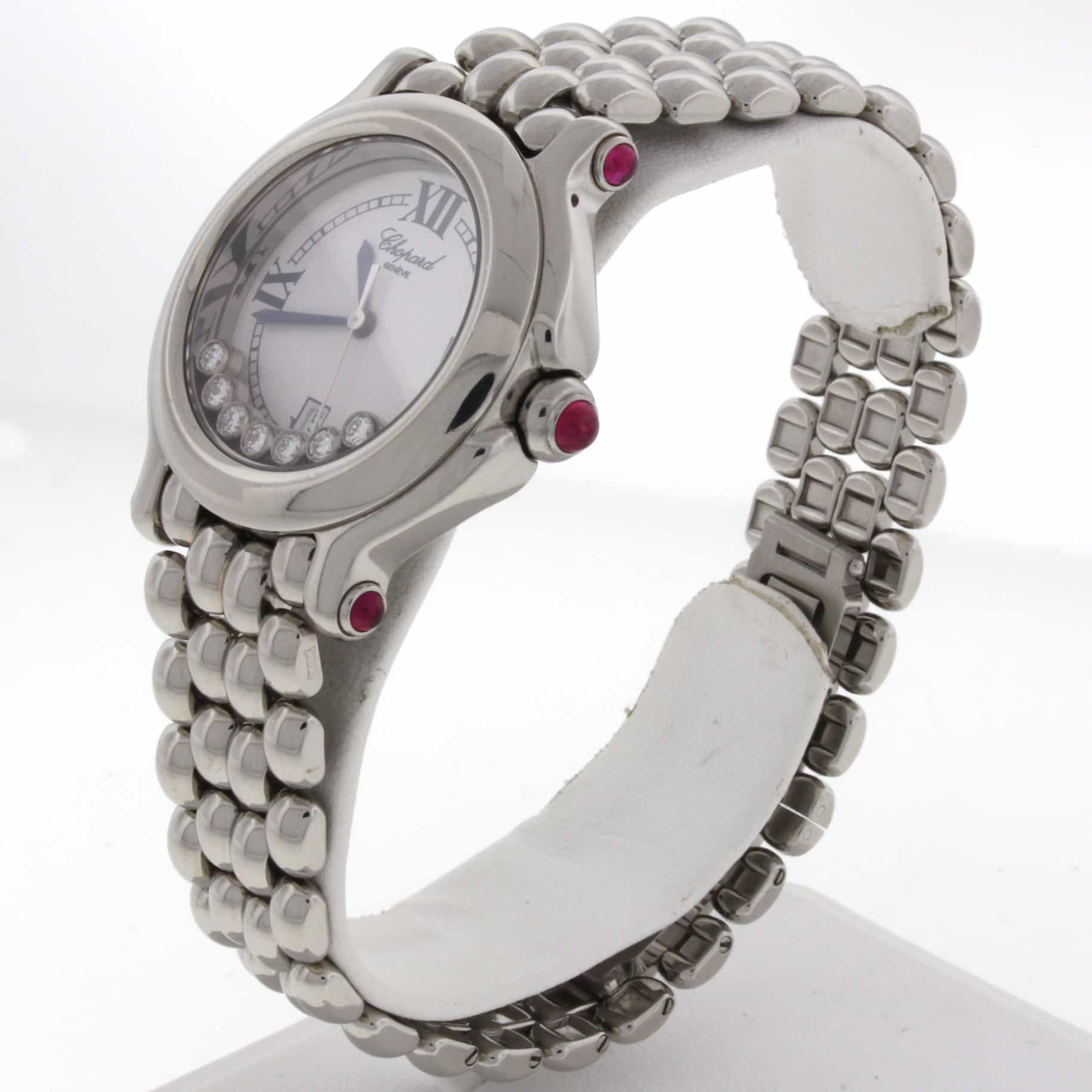 Chopard Happy Sport 7 Floating Diamonds Steel 32MM Watch 278236-3005 - Image 6