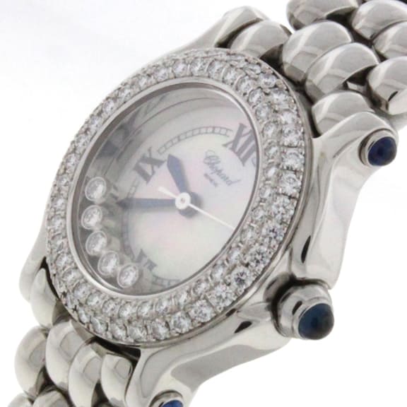 Chopard Happy Sport Original Diamond Bezel Floating Diamonds Ladies Watch 278294-2005 - Image 3