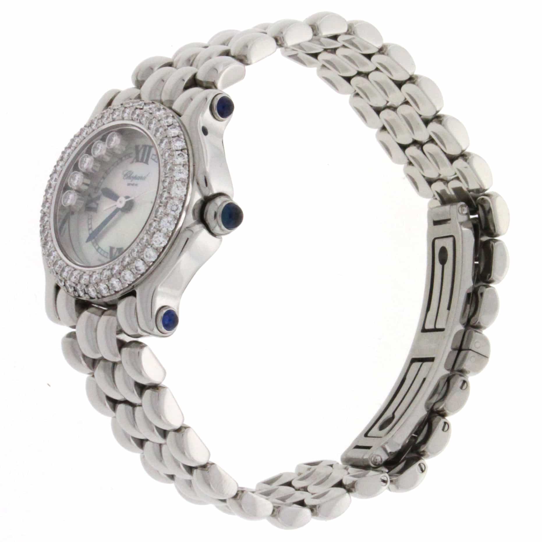 Chopard Happy Sport Original Diamond Bezel Floating Diamonds Ladies Watch 278294-2005 - Image 4