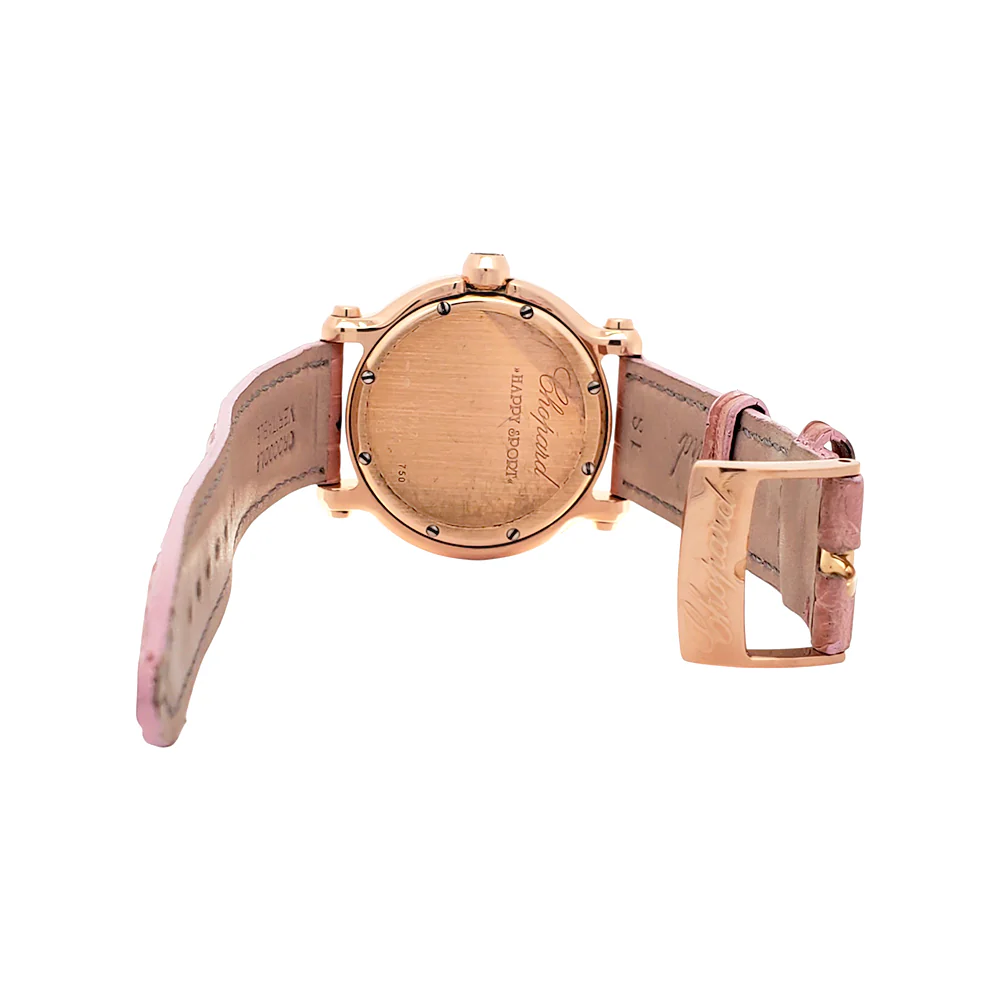 Chopard Happy Sport Pearl Dial 7 Floating Diamond Rose Gold Ladies 36mm Watch 4183 with Box - Image 6