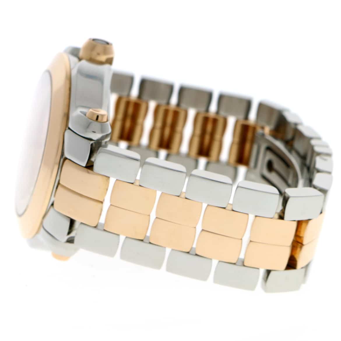Chopard Happy Sport Round Medium 7-Floating Diamonds 2-Tone 18K Rose Gold/Stainless Steel 36MM Watch 278488-9001 - Image 4