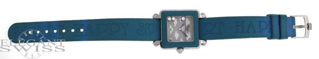 Chopard Happy Sport Square Original Floating Diamonds 27MM Ladies Watch 27/8896 - Image 4
