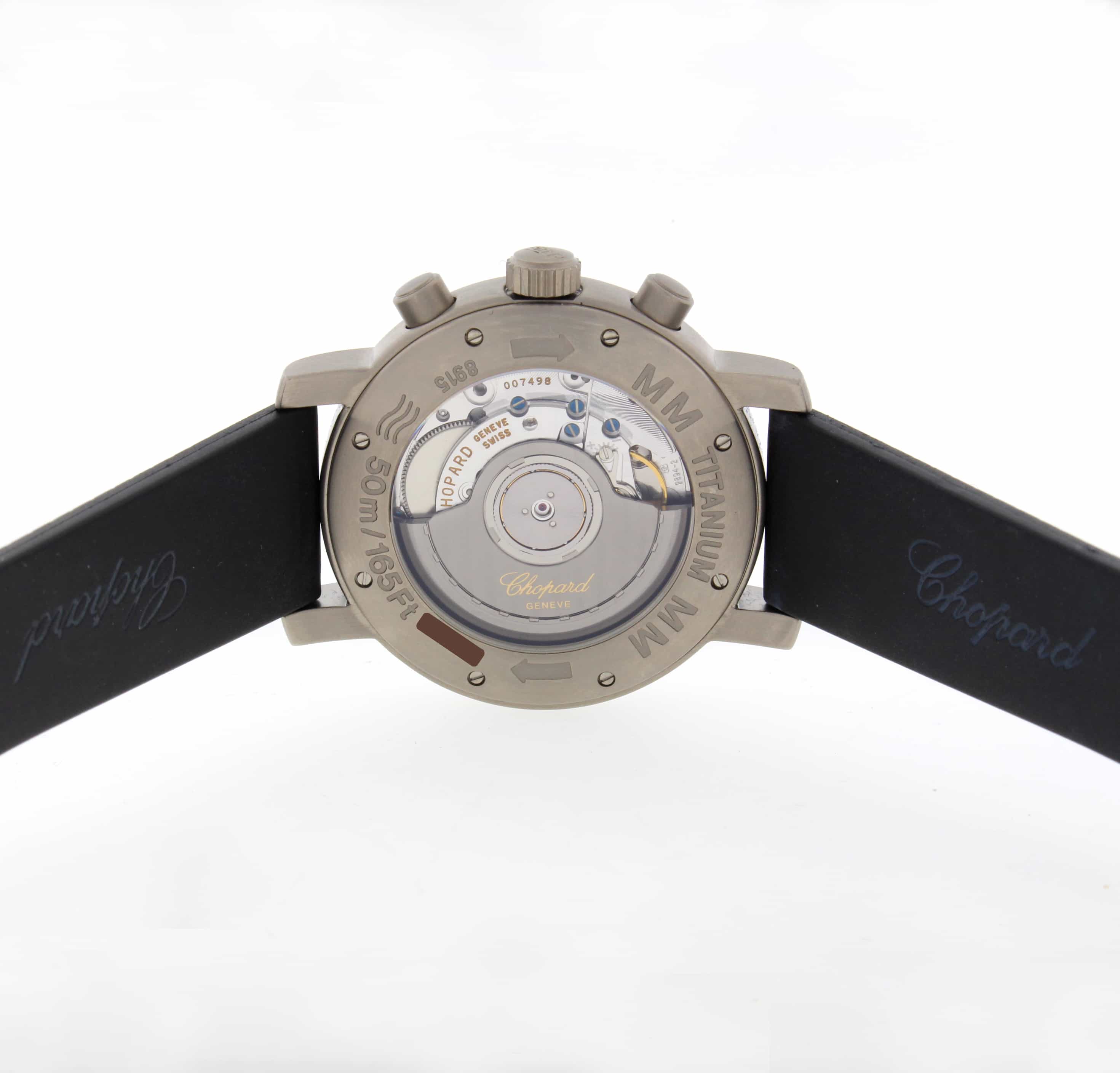 Chopard Mille Miglia Chronograph Black Dial 40MM Automatic Titanium Mens Watch 168915 - Image 6