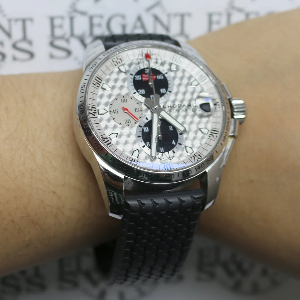 Chopard Mille Miglia Gran Turismo XL Chronograph World Limited 2010 Silver Dial 44MM Steel Mens Watch 16/8459 - Image 4