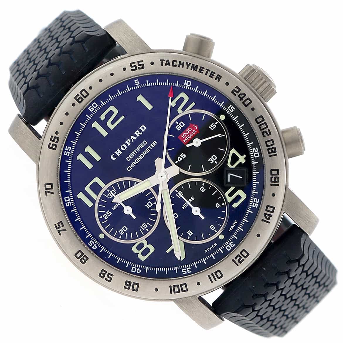 Chopard Millie Miglia Chronograph 40MM Automatic Titanium Mens Watch 168915-3001 - Image 3