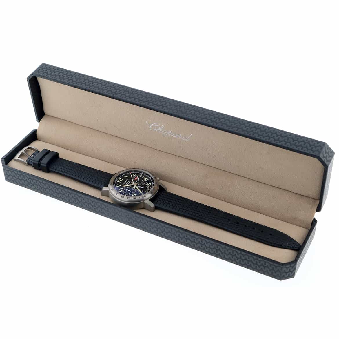 Chopard Millie Miglia Chronograph 40MM Automatic Titanium Mens Watch 168915-3001 - Image 4