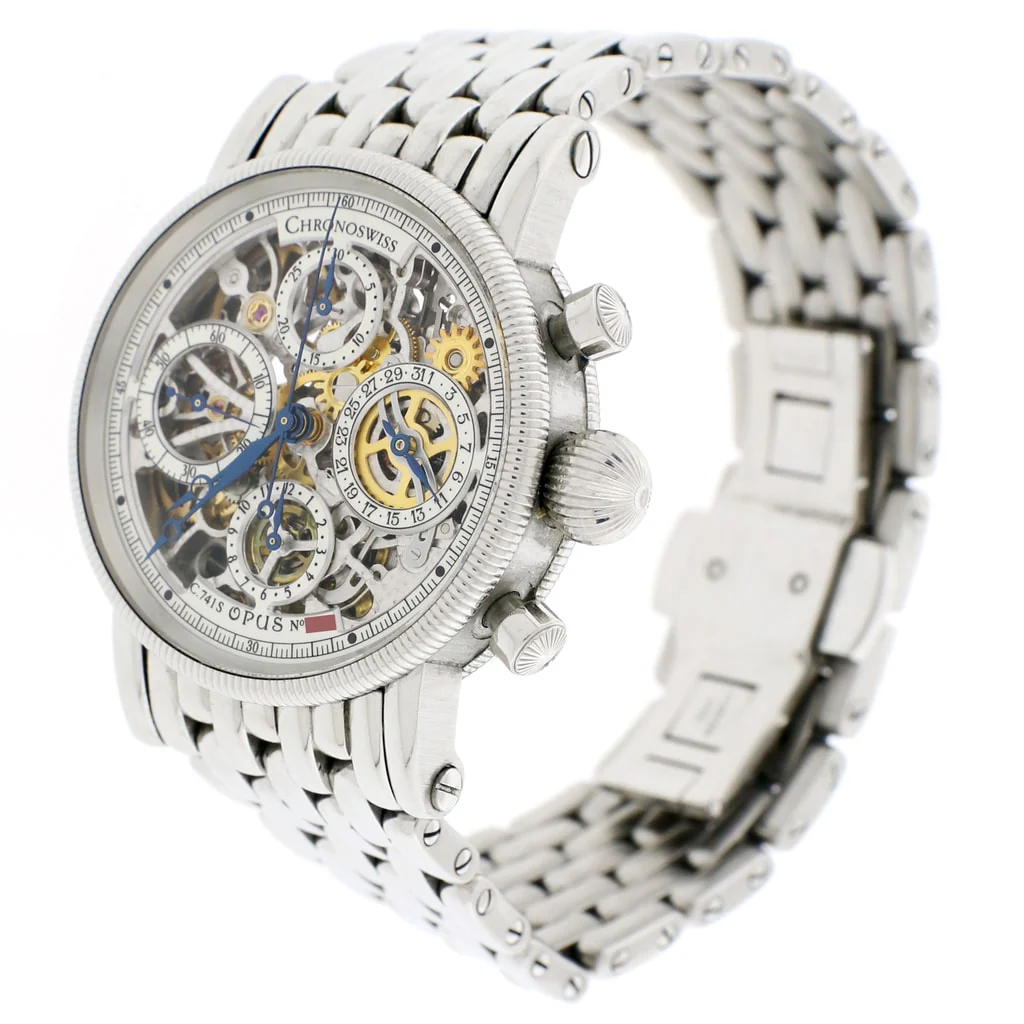 Chronoswiss Opus Skeleton Chronograph 38MM Automatic Stainless Steel Mens Watch CH7523 - Image 3