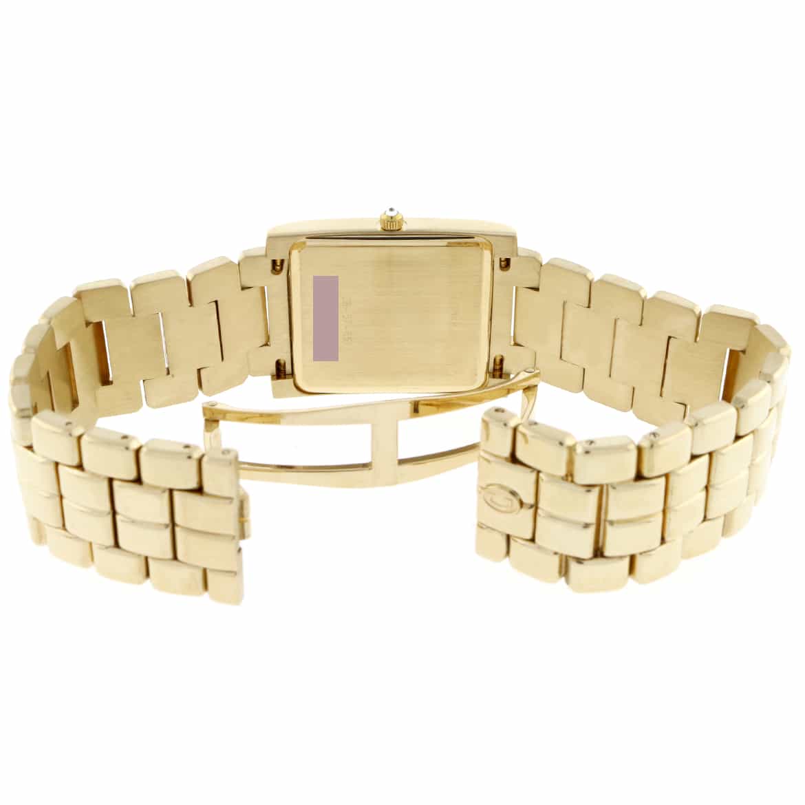 Concord Square 14K Yellow Gold 26MM Silver Roman Dial Diamond Crown Watch 28-57-651 - Image 5